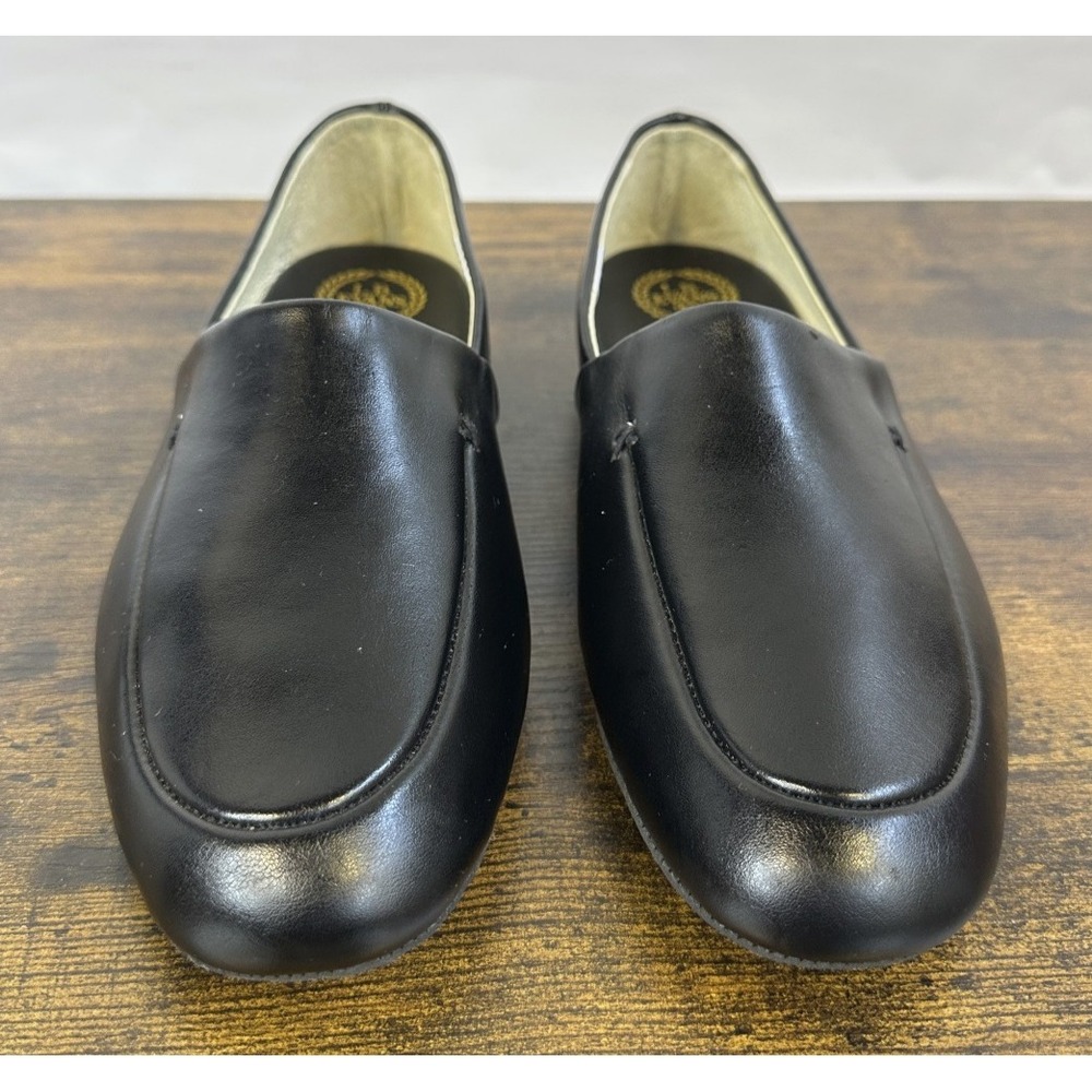 L.B. Evans Duke Opera Mens Black Leather Casual Slippers Slip On Shoes Size 8M 8 - Picture 7 of 15